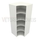 Ver imagem 4 de Armário Prateleira De Canto M5 100% Mdf (closet Expositor) - Branco