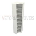 Ver imagem 5 de Armário Prateleira De Canto M7 100% Mdf (closet Expositor) - Branco
