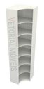 Ver imagem 1 de Armário Prateleira De Canto M7 100% Mdf (closet Expositor) - Branco