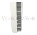 Ver imagem 3 de Armário Prateleira De Canto M8 100% Mdf (closet Expositor) - Branco