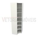 Ver imagem 3 de Armário Prateleira De Canto M8 100% Mdf (closet Expositor) - Branco