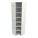 Ver imagem 1 de Armário Prateleira De Canto M8 100% Mdf (closet Expositor) - Branco