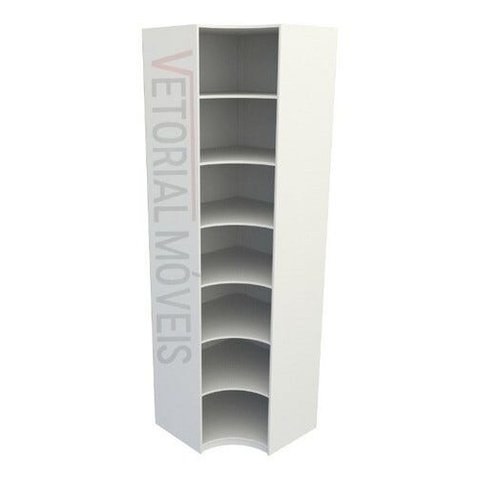 Armário Prateleira De Canto M8 100% Mdf (closet Expositor) - Branco