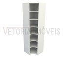 Ver imagem 6 de Armário Prateleira De Canto M8 100% Mdf (closet Expositor) - Branco
