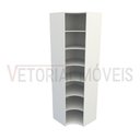 Ver imagem 6 de Armário Prateleira De Canto M8 100% Mdf (closet Expositor) - Branco