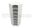 Ver imagem 5 de Armário Prateleira De Canto M8 100% Mdf (closet Expositor) - Branco