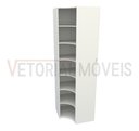 Ver imagem 4 de Armário Prateleira De Canto M8 100% Mdf (closet Expositor) - Branco