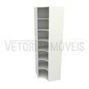 Ver imagem 4 de Armário Prateleira De Canto M8 100% Mdf (closet Expositor) - Branco