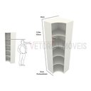 Ver imagem 2 de Armário Prateleira De Canto M9 100% Mdf (close Expositor) - Branco