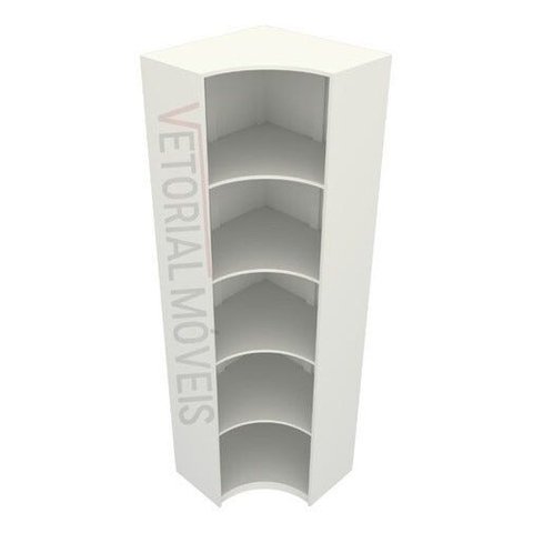 Armário Prateleira De Canto M9 100% Mdf (close Expositor) - Branco