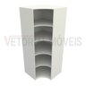 Armário Prateleira De Canto M10 100% Mdf (closet Expositor) - Branco - 3