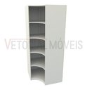 Ver imagem 4 de Armário Prateleira De Canto M10 100% Mdf (closet Expositor) - Branco