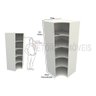 Armário Prateleira De Canto M10 100% Mdf (closet Expositor) - Branco - 5