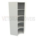 Ver imagem 2 de Armário Prateleira De Canto M10 100% Mdf (closet Expositor) - Branco