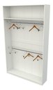 Ver imagem 1 de Armário Arara Dupla M16 100%mdf Closet Cabideiro Loja - Branco