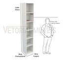 Ver imagem 1 de Armário Colmeia Eloisa M3 100% Mdf (closet Lojas Expositor) - Branco