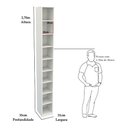 Ver imagem 1 de Armário Colmeia Eloisa M7 100% Mdf (closet Lojas Expositor) - Branco