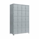 Ver imagem 1 de Armário Roupeiro de Aço Vestiário Academia 20 Portas Locker Cinza