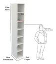 Ver imagem 1 de Armário Colmeia Eloisa M8 100% Mdf (closet Lojas Expositor) - Branco