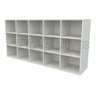 Armário Colmeia Horizontal M3 100%mdf Estante Prateleira - Branco - 2