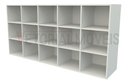 Ver imagem 2 de Armário Colmeia Horizontal M3 100%mdf Estante Prateleira - Branco