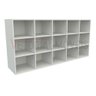 Armário Colmeia Horizontal M3 100%mdf Estante Prateleira - Branco - 3