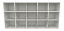 Ver imagem 4 de Armário Colmeia Horizontal M3 100%mdf Estante Prateleira - Branco