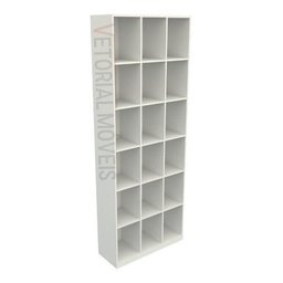 Armário Colmeia M12 100%mdf (organizador Estante Prateleira) - Branco - 1
