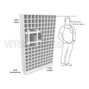 Ver imagem 1 de Armário Colmeia 100%mdf M3 (organizador Estante, Prateleira) - Branco