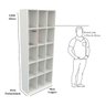 Armário Colmeia 100%mdf M14 (organizador Estante Prateleira) - Branco - 1