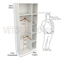 Ver imagem 2 de Armário Cabideiro Juliana M6 100% Mdf (closet / Expositor) - Branco