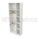 Ver imagem 3 de Armário Cabideiro Juliana M6 100% Mdf (closet / Expositor) - Branco