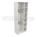 Ver imagem 5 de Armário Cabideiro Juliana M5 100% Mdf (closet / Expositor) - Branco
