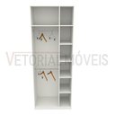 Ver imagem 3 de Armário Cabideiro Juliana M5 100% Mdf (closet / Expositor) - Branco