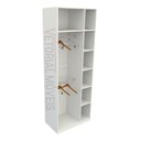 Ver imagem 1 de Armário Cabideiro Juliana M5 100% Mdf (closet / Expositor) - Branco