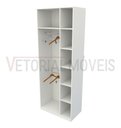 Ver imagem 4 de Armário Cabideiro Juliana M5 100% Mdf (closet / Expositor) - Branco