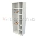 Ver imagem 4 de Armário Cabideiro Juliana M5 100% Mdf (closet / Expositor) - Branco