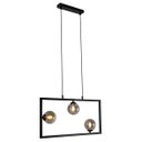 Ver imagem 1 de Pendente Balanço 30cm para 3x G9 Tr003 Bella Preto E Fumê St2356