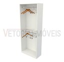 Ver imagem 5 de Armário Arara Dupla M7 100% Mdf (closet Lojas Organizador) - Branco