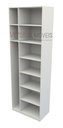 Ver imagem 1 de Armário Prateleira Misto Natália M2 100%mdf Colmeia - Branco