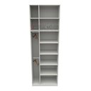 Ver imagem 3 de Armário Prateleira Misto Natália M2 100%mdf Colmeia - Branco