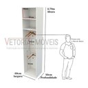 Ver imagem 2 de Armário Colmeia Mirela M15 100% Mdf (closet Lojas Expositor) - Branco