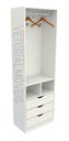 Ver imagem 1 de Armário Colmeia Mirela M17 100% Mdf (closet Lojas Expositor) Anúncio com variação - Branco