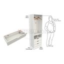 Ver imagem 2 de Armário Colmeia Mirela M17 100% Mdf (closet Lojas Expositor) Anúncio com variação - Branco
