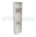 Ver imagem 5 de Armário Colmeia Mirela M22 100% Mdf (closet Lojas Expositor) - Branco
