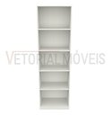 Ver imagem 4 de Armário Prateleira Mirela M24 100% Mdf (roupas, Brinquedos) - Branco