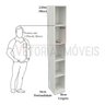 Armário Colmeia Eloisa M15 100% Mdf (closet Lojas Expositor) - Branco - 2