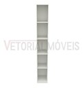 Ver imagem 3 de Armário Colmeia Eloisa M15 100% Mdf (closet Lojas Expositor) - Branco
