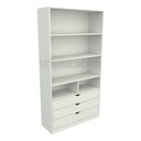 Ver imagem 2 de Guarda Roupa Closet Solteiro  Misto Prateleira Gaveta M16 100% Mdf (closet, Loja) - Branco