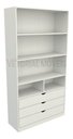 Ver imagem 2 de Guarda Roupa Closet Solteiro Misto Prateleira Gaveta M16 100% Mdf (closet, Loja) - Branco